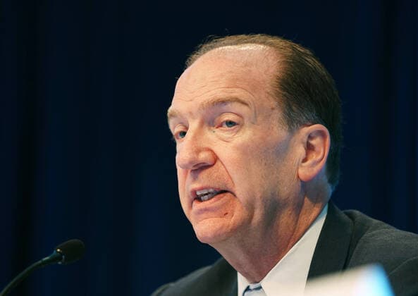 (191018) -- WASHINGTON, Oct. 18, 2019 -- World Bank President David Malpass speaks during a press conference in Washington Oct. 17, 2019. Allowing market to play a bigger role in China s economy in the past few decades has led to a dramatic development that pulled hundreds of millions of people out of poverty, said the World Bank chief on Thursday, which marks the International Day for the Eradication of Poverty. ) U.S.-WASHINGTON-DAVID MALPASS-WORLD BANK-PRESS CONFERENCE LiuxJie 
