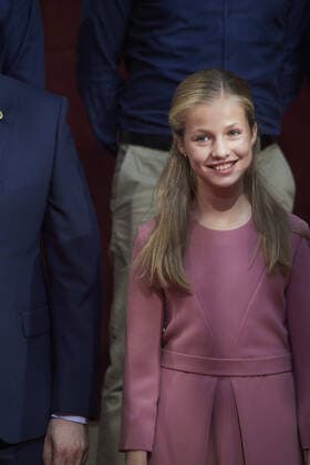 October 18, 2019, Oviedo, Asturias, Spain: Crown Princess Leonor attended Audience with Winners of the 2018 Final Degree Awards of the University of Oviedo at Reconquista Hotel on October 18, 2019 in Oviedo, Spain Oviedo Spain  - ZUMAg15_ 20191018_zaf_g15_031 Copyright: xJackxAbuinx