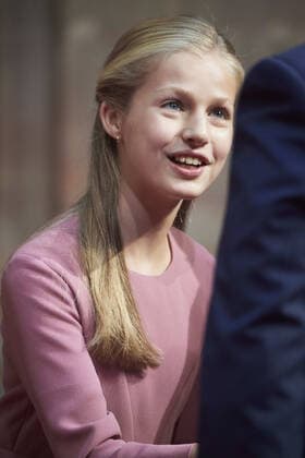 October 18, 2019, Oviedo, Asturias, Spain: Crown Princess Leonor attended Audience with Winners of the 2018 Final Degree Awards of the University of Oviedo at Reconquista Hotel on October 18, 2019 in Oviedo, Spain Oviedo Spain  - ZUMAg15_ 20191018_zaf_g15_025 Copyright: xJackxAbuinx