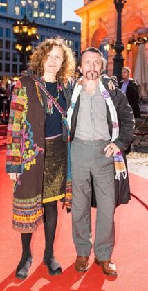 18 10 2019 xesx Frankfurt am Main Hessischer Film und Kinopreis He was Oskar Matzerath and yesterday with company Nadja El Hagge at the Hessischer Filmpreis David Bennent