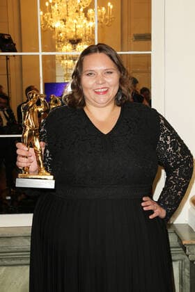 Prizewinner Frauke Lodders at the Hessischer Film und Kinopreis award ceremony on 18 10 2019 in Frankfurt a Main Hessischer Filmpreis 2019 in Frankfurt