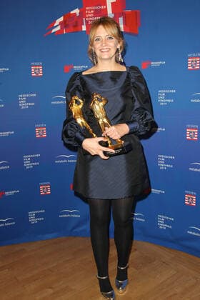 Prizewinner Laura Tonke at the Hessischer Film und Kinopreis award ceremony on 18 10 2019 in Frankfurt a Main Hessischer Filmpreis 2019 in Frankfurt