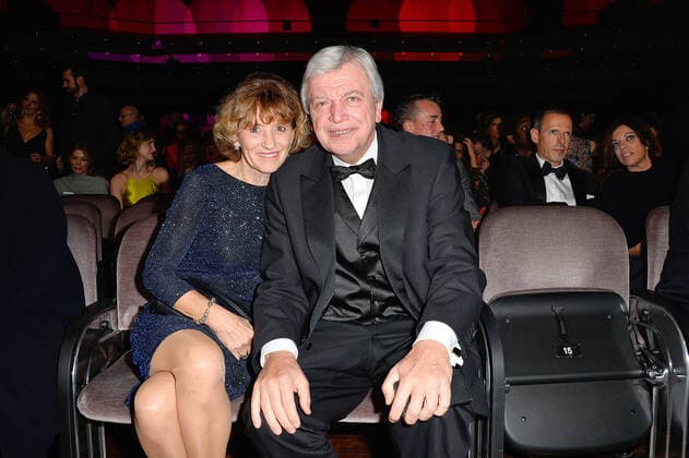 Volker Bouffier and his wife Urusla at the Hessian Film and Cinema Prize Award on 18 10 2019 in Frankfurt a Main Hessian Film Prize 2019 in Frankfurt