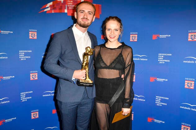 Aliaksei Paluyan and Lili Epply at the 30th Hessian Film and Cinema Award 2019 in the Alte Oper Frankfurt, 18 10 2019 Foto:xF.xKernx xFuturexImage