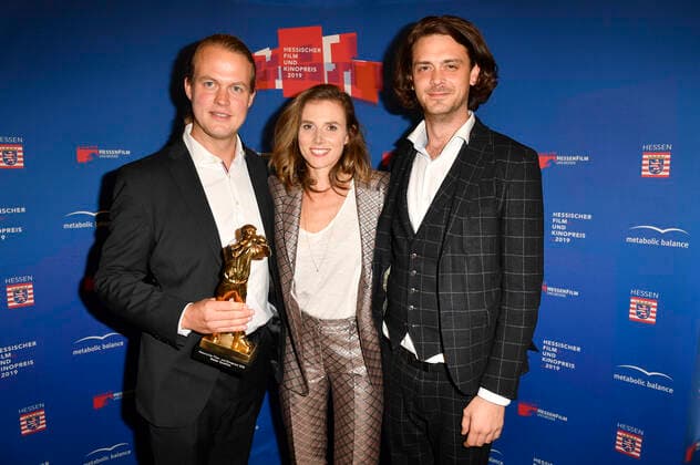 Tom Sommerlatte, Karin Hanczewski and Sebastian Fräsdorf at the 30th Hessian Film and Cinema Award 2019 in the Alte Oper Frankfurt, 18 10 2019 Foto:xF.xKernx xFuturexImage