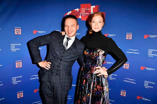 Marleen Lohse with accompaniment at the 30th Hessian Film and Cinema Award 2019 in the Alte Oper Frankfurt, 18 10 2019 Foto:xF.xKernx xFuturexImage