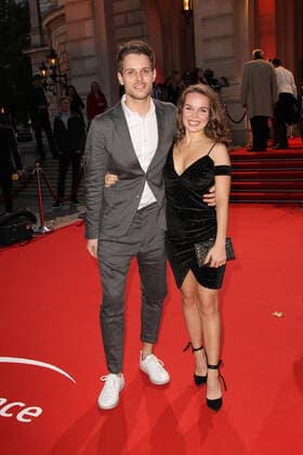 Philip Birnstiel with friend Darya Gritsyuk Hessischer Film and Cinema Prize 2019 at the Old Opera House in Frankfurt on 18 10 2019 Hessische Film and Cinema Prize Frankfurt