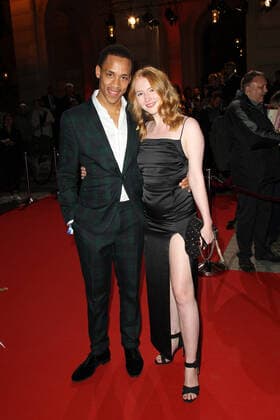 Jerry Hoffmann and Gina Alice Stiebitz Hessischer Film und Kinopreis 2019 at the Alte Oper in Frankfurt on 18 10 2019 Hessische Film und Kinopreis Frankfurt