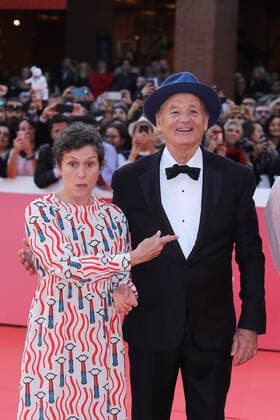 Rome Cinema Fest 2019. Rome International Film Festival. Red carpet Bill Murray. Pictured: Bill Murray and Frances McDormand  Copyright: xMarcoxProvvisionatox xIPAx xMarcoxProvvisionatox