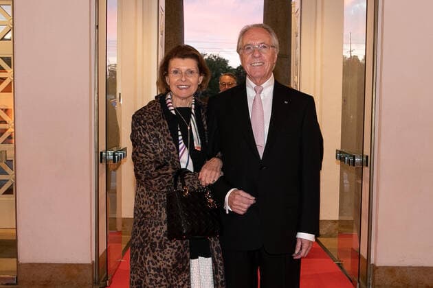 Hannover, Award of the Leibniz Ring Hannover to marine biologist Prof Dr Antje Boetius, laudation Hannes Jaenicke, at the Hannover Congress Centrum, Ursula and Manfred Budin,