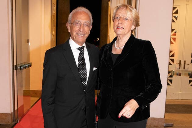 Hannover, Award of the Leibniz Ring Hannover to marine biologist Prof Dr Antje Boetius, Laudatio Hannes Jaenicke, in the Hannover Congress Centrum, Prof Madjid Samii with Eske Nannen,