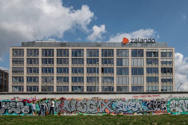 Zalando Building at the East Side Gallery