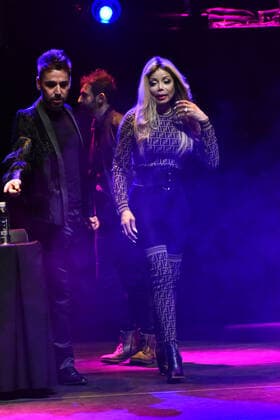 Forever: The best Show About The King of Pop - press conference MEXICO CITY, MEXICO - OCTOBER 22: American singer La Toya Jackson poses for photos during a press conference to present Forever: The best Show About The King of Pop at Centro Cultural Teatro 1 on October 22, 2019 in Mexico City, Mexico  Copyright: xCarlosxTischlerx EYE_1383