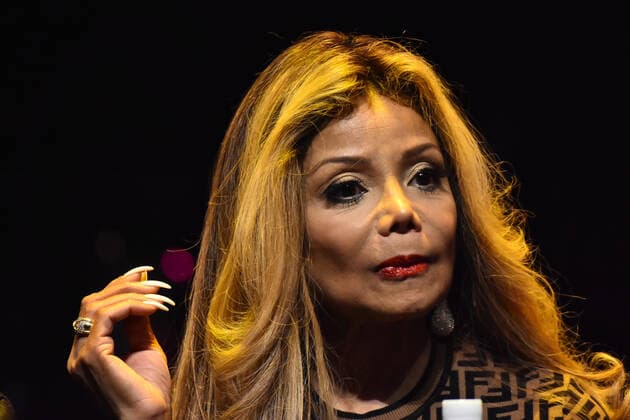 Forever: The best Show About The King of Pop - press conference MEXICO CITY, MEXICO - OCTOBER 22: American singer La Toya Jackson speaks during a press conference to present Forever: The best Show About The King of Pop at Centro Cultural Teatro 1 on October 22, 2019 in Mexico City, Mexico  Copyright: xCarlosxTischlerx EYE_1311