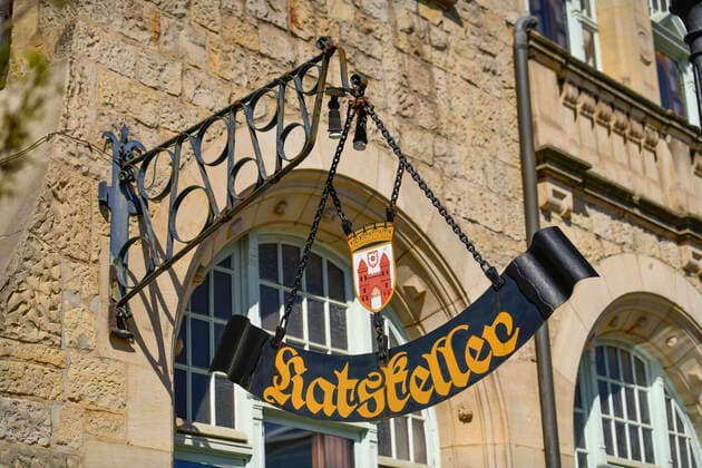 Ratskeller, Old Town Hall, Market Square, Bückeburg, Lower Saxony, Germany