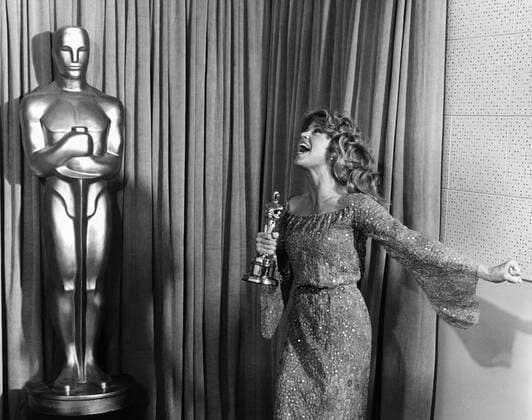 Jane Fonda With Oscar For Coming Home Director: Hal Ashby 25 March 1979  Copyright: MaryxEvansxAFxArchive 12045506 editorial use only  