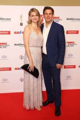 Steffen Groth and his wife Ana at the award ceremony Goldene Bild der Frau on 23 10 2019 in Hamburg Goldene Bild der Frau award ceremony 2019 in Hamburg