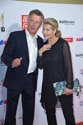 Nick Wilder with wife Christine Mayn at the 13th GOLDEN BILD der FRAU award ceremony at the Stage Operettenhaus in Hamburg on 23 10 2019