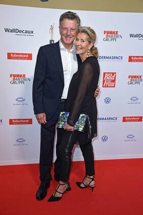 Nick Wilder with wife Christine Mayn at the 13th GOLDEN BILD der FRAU award ceremony at the Stage Operettenhaus in Hamburg on 23 10 2019