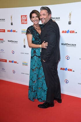 Hardy Krueger Jr with wife Alice Krueger at the 13th GOLDEN BILD der FRAU award ceremony at the Stage Operettenhaus in Hamburg on 23 10 2019