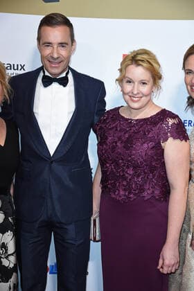 Kai Pflaume, Franziska Giffey at the 13th GOLDEN BILD der FRAU award ceremony at the Stage Operettenhaus in Hamburg on 23 10 2019