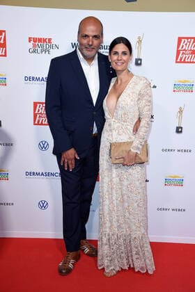 Jay Alexander with wife Vanessa Pfitzenmeier at the 13th GOLDEN BILD der FRAU award ceremony at the Stage Operettenhaus in Hamburg on 23 10 2019
