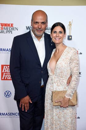 Jay Alexander with wife Vanessa Pfitzenmeier at the 13th GOLDEN BILD der FRAU award ceremony at the Stage Operettenhaus in Hamburg on 23 10 2019