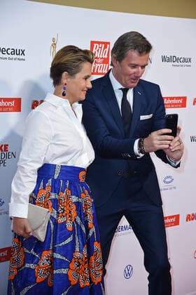 Jenny Juergens with sister John Juergens at the 13th GOLDEN BILD der FRAU award ceremony at the Stage Operettenhaus in Hamburg on 23 10 2019
