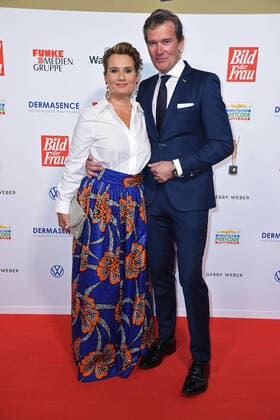 Jenny Juergens with sister John Juergens at the 13th GOLDEN BILD der FRAU award ceremony at the Stage Operettenhaus in Hamburg on 23 10 2019