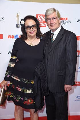 Christian Wolff with wife Marina Handloser at the 13th GOLDEN BILD der FRAU award ceremony at the Stage Operettenhaus in Hamburg on 23 10 2019