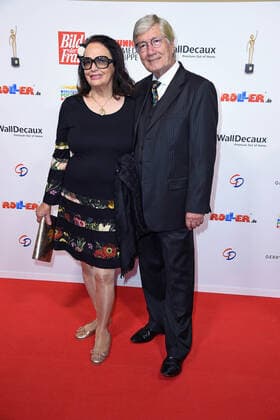Christian Wolff with wife Marina Handloser at the 13th GOLDEN BILD der FRAU award ceremony at the Stage Operettenhaus in Hamburg on 23 10 2019