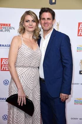 Steffen Groth with girlfriend Ana Grosse Halbuer at the 13th GOLDEN BILD der FRAU award ceremony at the Stage Operettenhaus in Hamburg on 23 10 2019