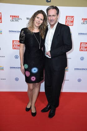 Helmut Zierl with friend Sabrina Boecker at the 13th GOLDEN BILD der FRAU award ceremony at the Stage Operettenhaus in Hamburg on 23 10 2019