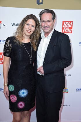 Helmut Zierl with friend Sabrina Boecker at the 13th GOLDEN BILD der FRAU award ceremony at the Stage Operettenhaus in Hamburg on 23 10 2019