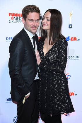 Joscha Kiefer with wife Kristina Doerfer at the 13th GOLDEN BILD der FRAU award ceremony at the Stage Operettenhaus in Hamburg on 23 10 2019