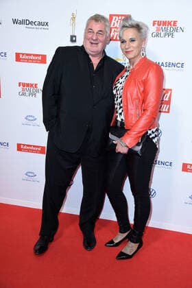 Heinz Hoenig with wife Annika Kaersten Hoenig at the 13th GOLDEN BILD der FRAU award ceremony at the Stage Operettenhaus in Hamburg on 23 10 2019