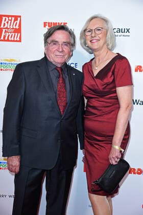 Elmar Wepper with wife Anita Schlierf at the 13th GOLDEN BILD der FRAU award ceremony at the Stage Operettenhaus in Hamburg on 23 10 2019