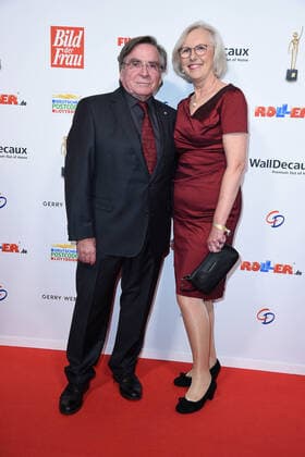 Elmar Wepper with wife Anita Schlierf at the 13th GOLDEN BILD der FRAU award ceremony at the Stage Operettenhaus in Hamburg on 23 10 2019