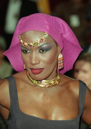 Grace Jones Singer & Actress Grace Jones 19 December 1996 Grace Jones Singer & Actress Grace Jones 19 December 1996  Copyright: MaryxEvansxAFxArchivexGrahamxWhitbyxBoot 12054174 