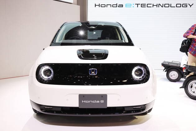 Honda e is displayed during the 46th Tokyo Motor Show 2019 in Tokyo, Japan on October 23, 2019.  (115031183)