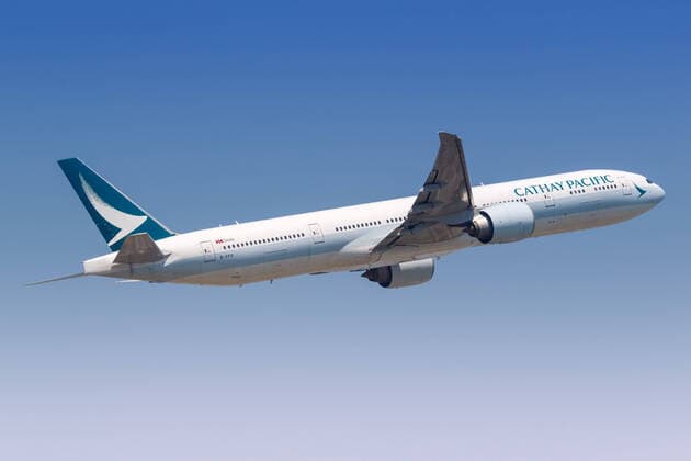 Cathay Pacific Boeing 777 300ER aircraft Hong Kong Airport Hong Kong, China 20 September 2019 A Boeing 777 300ER aircraft of Cathay Pacific with registration B KPO at Hong Kong Airport HKG in China