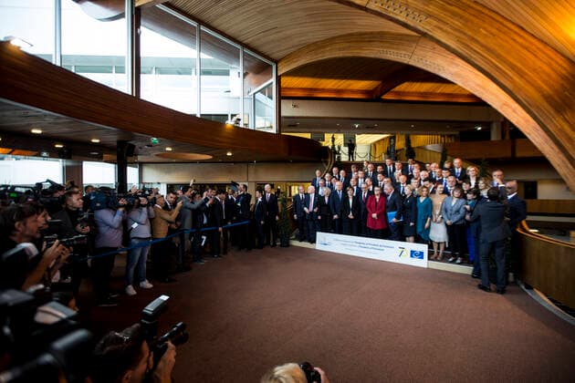 Straßburg, Konferenz der PräsidentInnen der Parlamentarischen Versammlung des Europarats Conference of Presidents of Parliament, Council of Europe in Strasbourg France 23 October 2019 NEWS: Conference des presidents de parlement - Strasbourg - 23 10 2019 ElyxandroCEGARRA Panoramic 