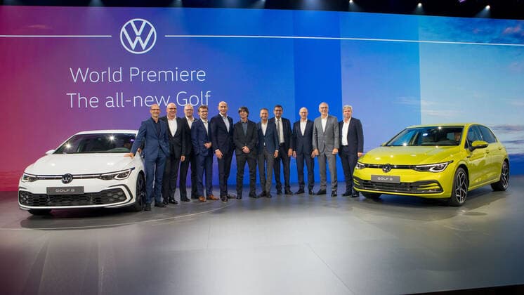 24 10 2019, xtgx, Economy car, Volkswagen world premiere presentation Golf VIII 8 eight emspor, v l presentation of the new Golf Wolfsburg