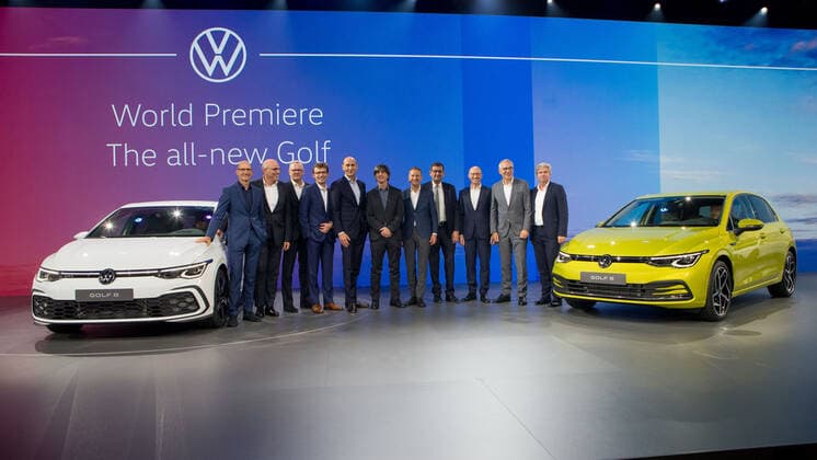 24 10 2019, xtgx, Economy car, Volkswagen world premiere presentation Golf VIII 8 eight emspor, v l presentation of the new Golf Wolfsburg
