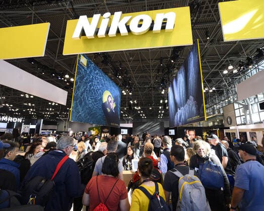 October 24, 2019, New York, NY, U.S: October 24, 2019 - New York, NY, United States: The Nikon booth at the PhotoPlus Expo conference taking place at the Jacob K. Javits Convention Center. New York U.S. - ZUMAb161 20191024_zap_b161_008 Copyright: xMichaelxBrochsteinx