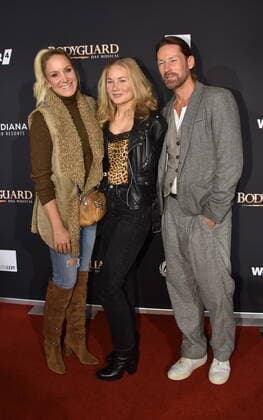 Actress Janine Kunze, l r, her daughter Lili and Dirk Budach come to the premiere and tour start of the musical BODYGUARD in the Musical Dome on 24 10 2019 in Cologne.