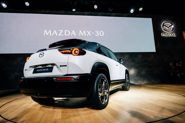 The Mazda MX-30 on display at the Tokyo Motor Show 2019 in Tokyo International Exhibition Center, Japan on October 23, 2019.  (115072827)