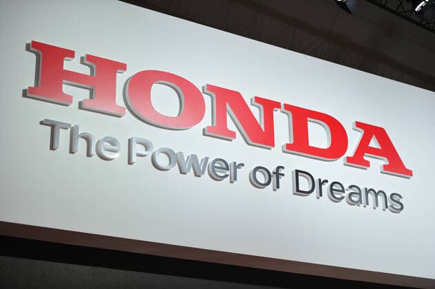 A logo of Honda is seen during the 46th Tokyo Motor Show 2019 in Tokyo, Japan on October 23, 2019.  (115102733)
