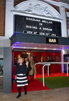 . 28 10 2019. London, United Kingdom. The Duchess of Cornwall leaving the Riding A Dream premiere in London.  xi-Imagesx IIM-20320-0021