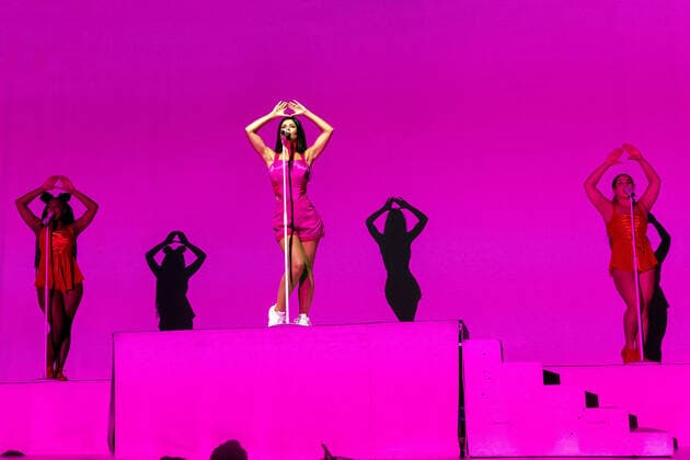 Entertainment Themen der Woche KW44 Bilder des Jahres 2019, Entertainment 10 Oktober October 29, 2019: UK Pop Singer Marina Performing at Manchester Apollo UK as part of her LOVE & FEAR European Tour 2019. - ZUMAp211 20191029_zap_p211_012 Copyright: xAndyxVonxPipx